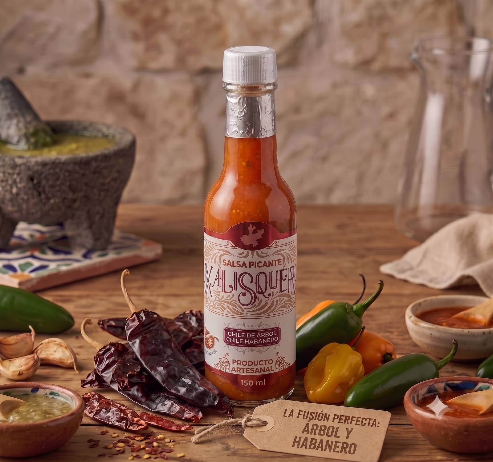 Salsa arbol Salsas de chile de árbol + habanero - Image 1